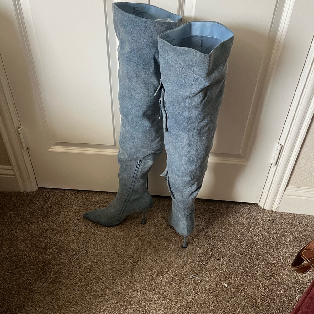 Steve Madden Blue Over-the-Knee Boots